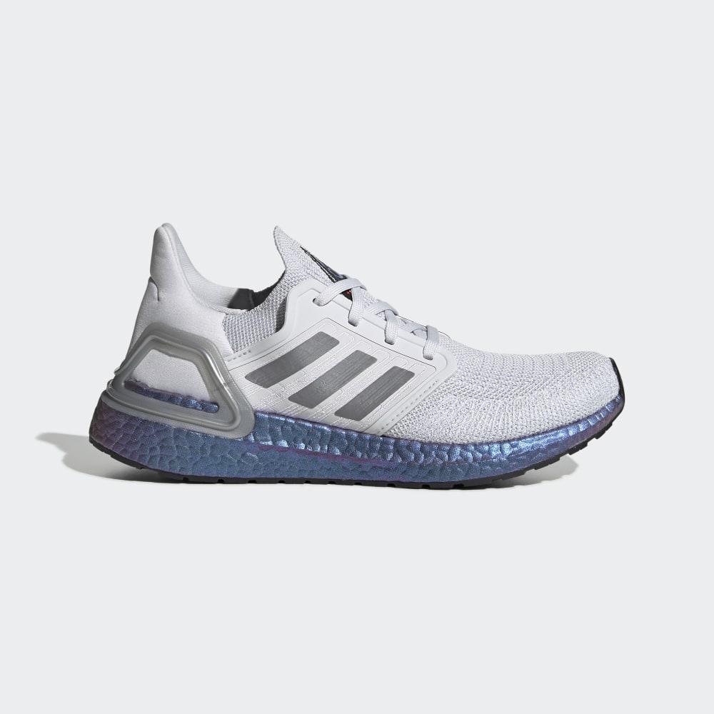 Adidas Women's Ultraboost 20 Running Shoes Grey/Blue Purple Ireland EG1369